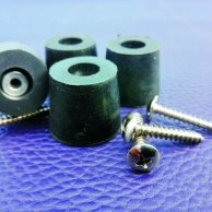CONICAL RUBBER FEET, SCREWS & WASHERS SET