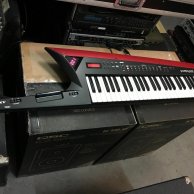 Brand new Roland AX-Edge Red/BLACK Keytar with White keys keyboard Customized